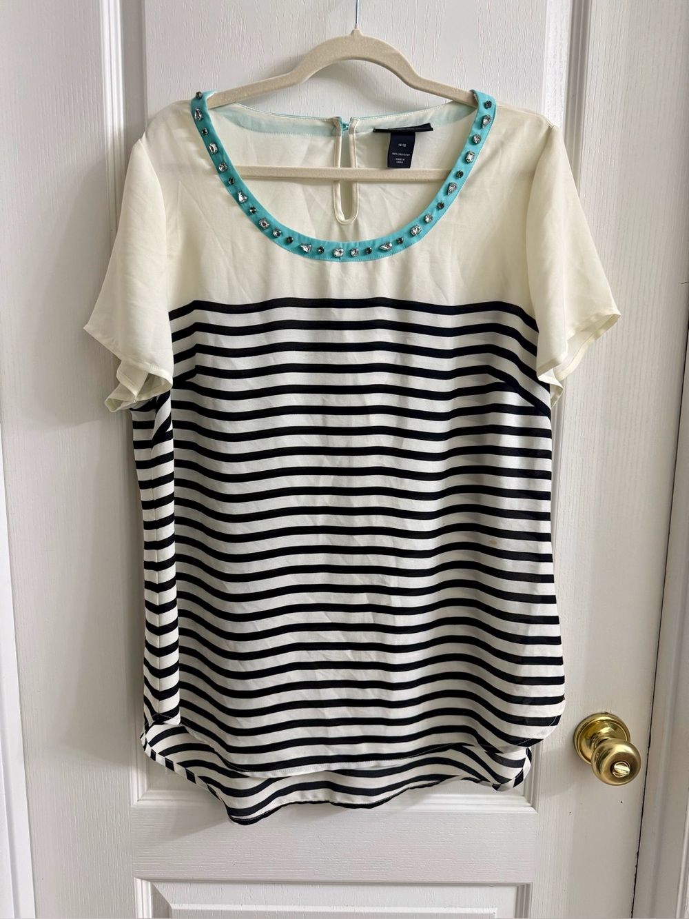 LANE BRYANT Striped Blouse 14-16